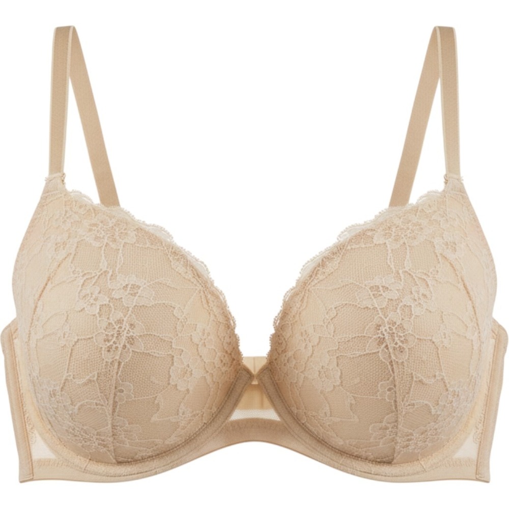 Victorias Secret Lined Bra 36D Floral Lace